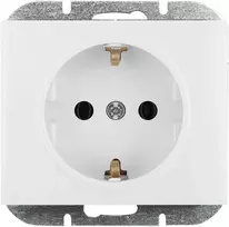 Gniazdo Vienguba įleidžiama rozetė Schuko Onyx, 16A, 250V, balta