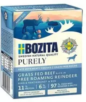 BOZITA Purely Paté Duoprotein jautiena and reindeer - wet dog food - 370g