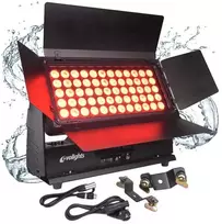 Outdoor EVOLIGHTS 60x10W RGBW LED WALL WASHER lauko apšvietimas IP65