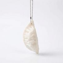 Fashion Funny Simulation Dumpling Keychain Soft Pinch Realistic Dumpling Squeeze Mini Lifelike Food Pendant Backpack Accessory balta