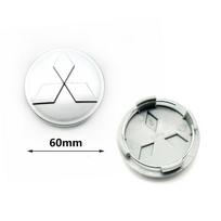 4PCS 58/60/81mm Car Wheel Covers Rims Center Hubcap Emblem For Mitsubishi Ralliart Lancer Cordia Pajero Outlander L200 EVO Colt 4 Pcs