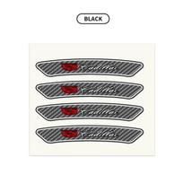 4Pcs Carbon Fibre Emblem Wheels Rims Stickers Decal for Cadillac Escalade CTS DTS STS XTS ATS BLS SLS Deville CT5 CT6 XT5 XT6