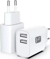 Įkroviklis Techly Techly IPW-USB-12W2A mobiliųjų įrenginių įkroviklis Ausinės, Nešiojama kolonėlė, Išmanusis telefonas, Planšetinis kompiuteris Balta Kintamoji srovė Vidinis