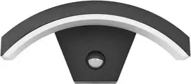 Lubinis šviestuvas Orno PILEA LED 9W, sodo šviestuvas su PIR jutikliu, 700lm, IP54, 4000K, juodas