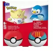 Mega Bloks Konstruktorius MEGA Pokemon Pokeball Togepi & Piplup JCT44