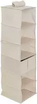 5five Simply Smart Pakabinamas spintos organizatorius DRESSY, 6 skyriai, 30 x 30 x 127 cm