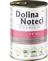 Šunų Maistas - DOLINA NOTECI Premium Veršiena su Žaliais Žirniais Be Grūdų 400g