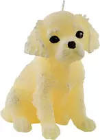 Mondex Žvakė Figūrėlė GYVŪNAI ŠUNS SPANIELIS 11x14cm kreminis parafinas