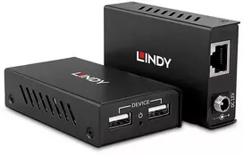 Lindy USB Prailginimo Laidas - 100m 2 Port USB 2.0 Cat. 6 Prailginimo Laidas 480Mbps