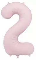 Party Deco „PartyDeco“ balionų folija. 2 numeris 86 cm šviesiai rožinis 76143