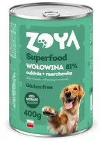 Usorteret Drėgnas Šunų Maistas - ZOYA Supermaistas Su Jautiena 400g