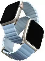 UNIQ Revix Premium apyrankė Apple Watch Series1-8/SE/SE2/SE3 38/40/41 Edition Reversible Mag baltos spalvos-mėlynas