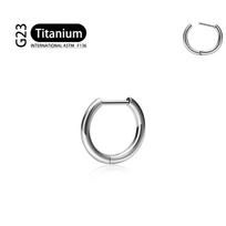 G23 Titano Auskaras 16G/18G 8/10/12mm Nosies Žiedas D Formos Segmentinis Žiedas Clicke Kremzlės Tragus Helix Lūpų Auskaras Kūno Papuošalas