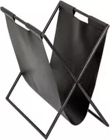 Atmosphera TWISTED LIME žurnalų lentyna 37 x 22 x 35 cm, pagaminta iš ekologiškos odos