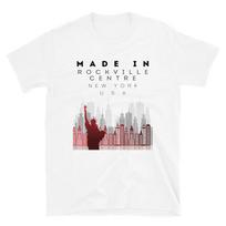 Place Of Birth Hometown Rockville Centre NY State Skyline T-Shirt XL