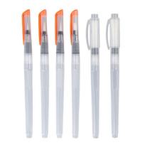 Plastic Water Color Brush Pen Set White Sharp Watercolor Paint Pens Flat Water Soluble Colored Pencil For Beginners