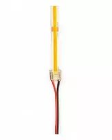 Light Solutions Aps „Light Solutions“ dvigubi „SmartClip“ laikikliai 10 mm COB LED juostai su 15 cm laidu – 5 vnt. pakuotėje