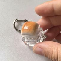 Caramel Bread Design Fidget Keychain Keys Button Keycap Finger Keyboard Cap Relief Stress Steamed Bread Button Keycap Keychain