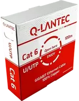 Q-LANTEC U/UTP cat.6A tinklo kabelis, susukta pora, LSOH
