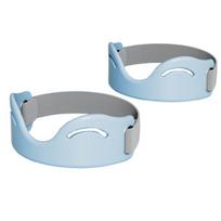 2Pcs Silicone Patella Tendon Stabilizer Flexible Patella Knee Strap  Sports Running mėlyna
