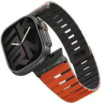 Apyrankė Skinarma Gemini for Apple Watch 49/46/45/44 mm oranžinės spalvos
