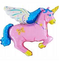 Balon Foliowy Pony Róż Jednorożec 36 ,1 Szt.