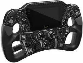 Asetek SimSports Invicta Formula Steering Wheel, 4.3-inch LCD, USB-C – Juodas on Juodas Edition