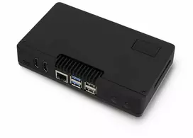 Argon40 Argon ONE V5 dėklas Raspberry Pi 5 - su ventiliatoriumi ir radiatoriumi - aliuminis - juodas