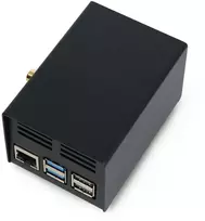 Dėklas, skirtas HiFiBerry ir Raspberry Pi 5 - plienas - juodas