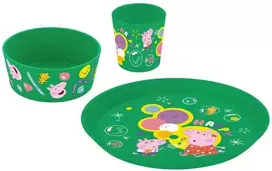 Connect Peppa Pig vaikų indų rinkinys, 3 dalių, KOZIOL