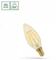 Spectrum LEMPUTĖ LED E14 B35 4.9W 490LM 2400K