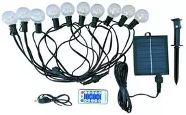 Pakabinamas šviestuvas Domoletti GARLAND SOLAR 10LED 8M 1.12W RGB IP44