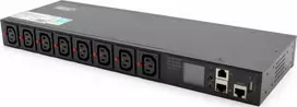 Digitus SMART PDU 1U maitinimo juostelė, IEC320 C20 16A/250V maitinimo lizdas, 8x C13, 16A lizdai