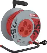Emos Prailginimo laidas, 4 lizdų, Z/U, 25Mb, 3X1, Emos-Emos