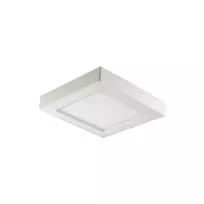 Orno LETI LED 12W, įleidžiamas šviestuvas, paviršinio montavimo, kvadratinis, 800lm, 3000K, baltas, su integruotu LED maitinimo šaltiniu