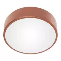 Lubinis šviestuvas Orno OVO plafon 2xE27 su mikrofalowym judesio jutikliu, 2x24W, miedziana stal, klosz stiklinis matinė, IP20, fi 300