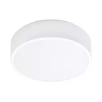 Lubinis šviestuvas Orno OVO plafon 3xE27 su mikrofalowym judesio jutikliu, 3x24W, balta stal, klosz stiklinis matinė, IP20, fi 400