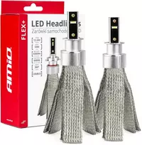LED žibintų lemputės FLEX+ Series H3 canbus 6000K 12-24V AMIO-03656