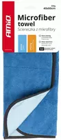 Mikropluošto šluostė stiklams ir džiovinimui 60×40 cm, 630 gsm, 2 vnt. AMiO-03748
