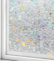 ATL Langų plevelė PVC, skaidri, 200x45 cm, kamienų raštas