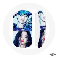Belaidė pelė Blackpink K-pop grupė Merginos Lisa ir Jisoo Lovesick girls plakatas albumas