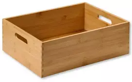 Kesper Medinė dėžutė su rankenomis, bambukinė