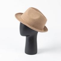 Ins Žieminis Triušio Vilnos Mišinio Mažo Krašto Vienspalvis Fedoros Skrybėlė Vyrams Moterims Panamjazz Skrybėlė head size 57cm