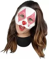 Partychimp Harlequin klouno kaukė