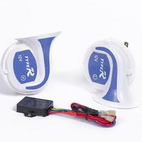 2 vnt. 12 V automobilio garsiakalbis, transporto priemonė, 8 balsai, tonas, muzika, aiškūs garsiakalbiai, ragai, variklis, motociklas, signalas, signalizacija, automobilių priedai