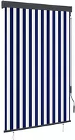 Lauko roletas, baltos ir mėlynos spalvų, 120x250cm