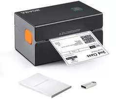 Terminis etikečių spausdintuvas, 300DPI, Bluetooth ir USB, 40-108 mm etiketės dydis
