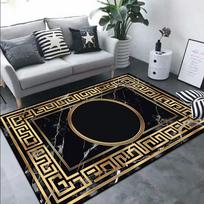 Juodo Aukso Dekoracija Kilimas Svetainės Sofa Prabangus Kilimas Marmuro Dekoras Namų Grindų Kilimėlis Plaunamas Viešbučio Holas Koridorius Neslystantis Kilimas 60x90cm door mat