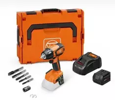 Akumuliatorinis smūginis veržliasukis 1/2", 18 V, 290 Nm, ASCD 18-300 W2 AS, Fein [71151064000] 5.0 Ah, su sriegikliais ir adapteriu