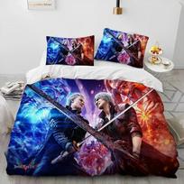 Game D-Devil May Cry DMC Gamer Bedding Set Duvet Cover Bed Set Quilt Cover Pillowcase Comforter king Queen Size Boys Adult 70x133cm 2pcs